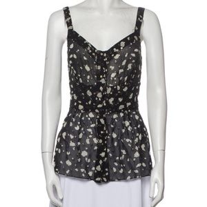 Tuleh silk printed top